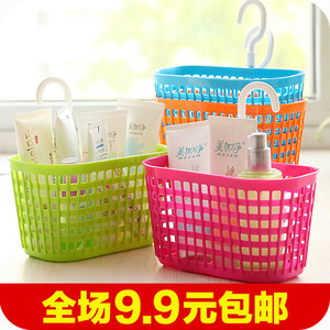 当藤编美学邂逅实用主义 浴室收纳新选择——塑料藤编挂篮
